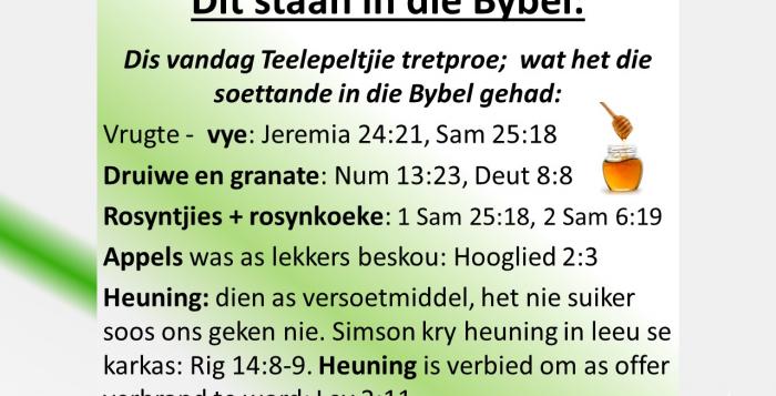 Dit staan in die Bybel boodskappies