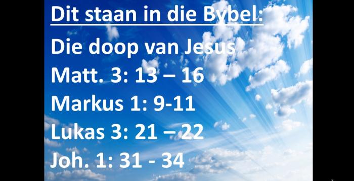 Dit staan in die Bybel boodskappies