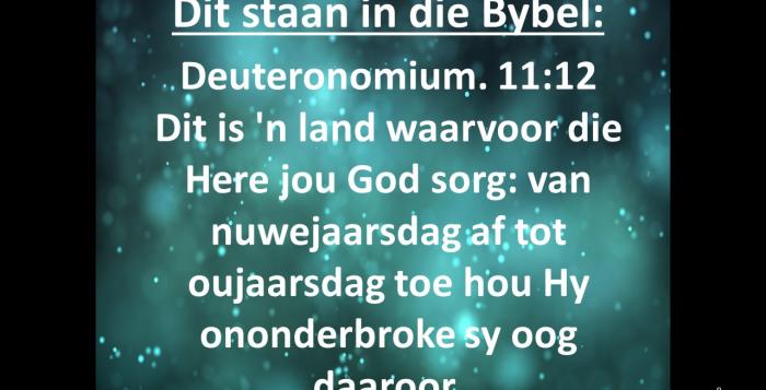 Dit staan in die Bybel boodskappies